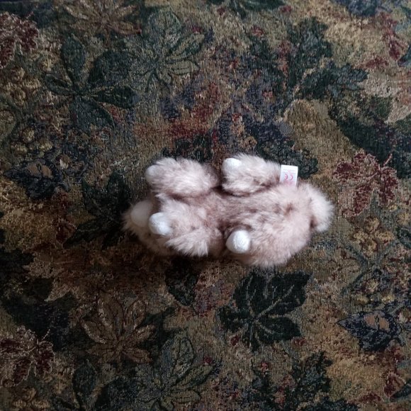 Buster, small rabbit soft, plush, realistic classic toy, Ty, pink-brown - Picture 6 of 8